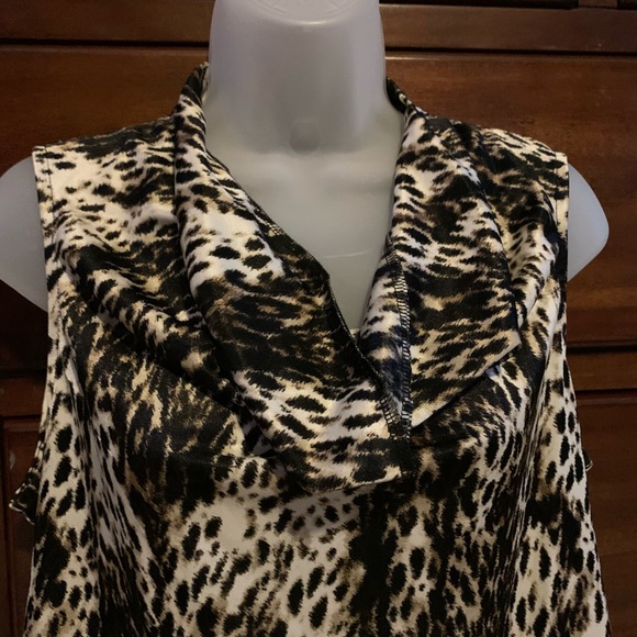 ALFANI - Drape Neck Sleeveless Blouse - Picture 4 of 8